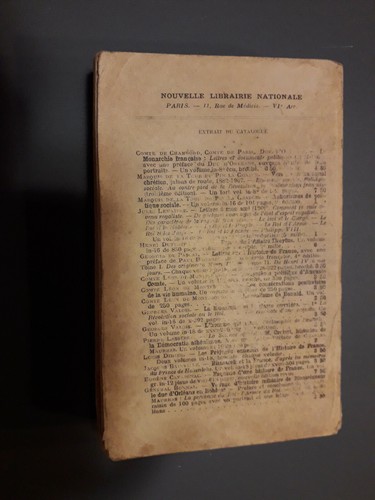"ENQUETE SUR LA MONARCHIE"CHARLES MAURRAS- LIBRAIRIE NATIONALE 1912 V EDIZIONE - Picture 2 of 3