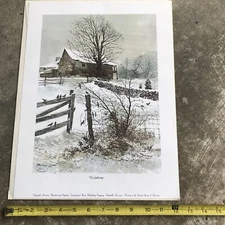 Michael Sloan Tennessee Cumberland  Bend Art The Gathering Print 1980
