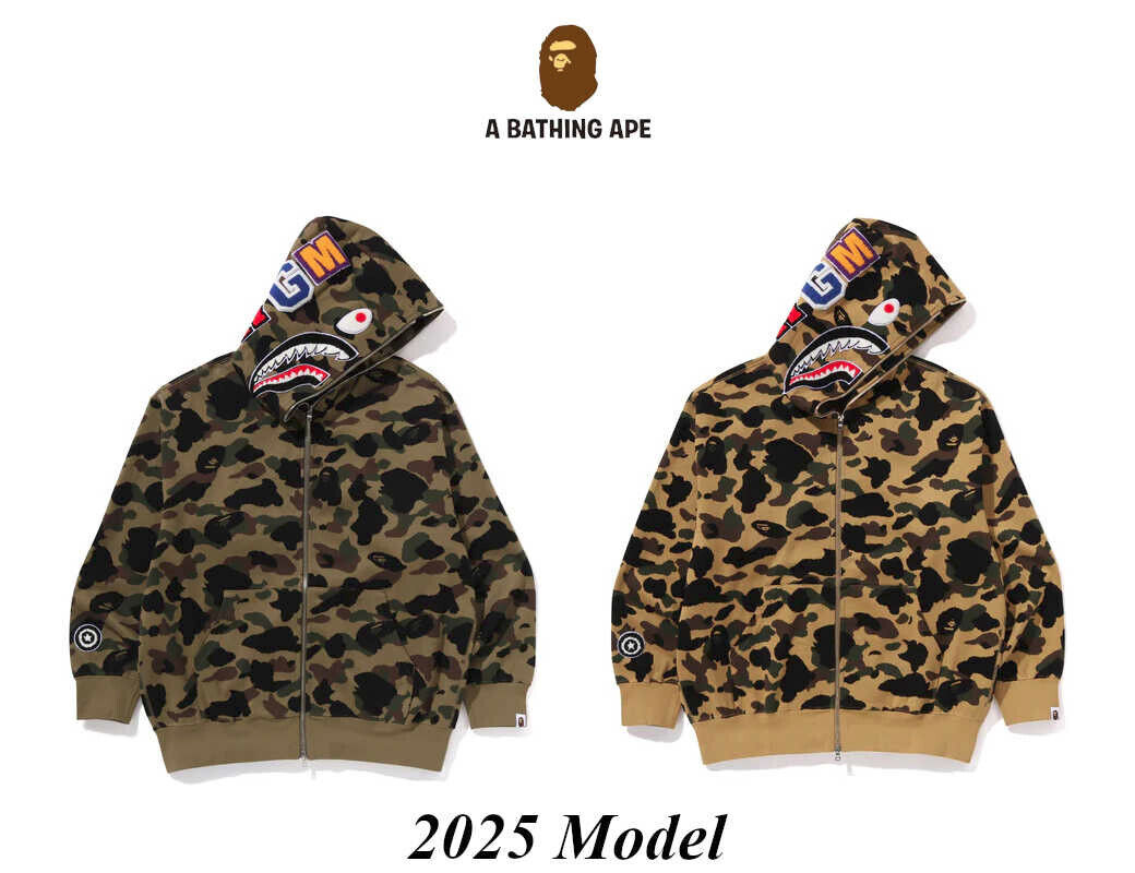 A Bathing Ape Men's Relaxed Fit Full Zip Hoodie 2025 1ST A Bathing Ape Men's Relaxed Fit Full Zip Hoodie 2025 1ST