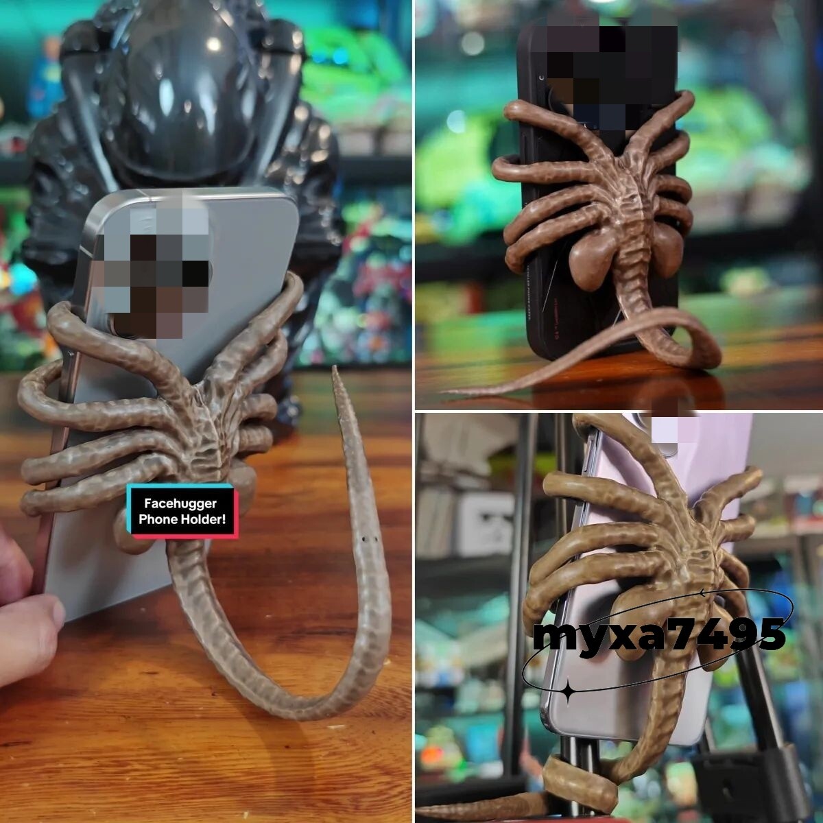 d*r様 Alien Romulus Facehugger Phone Hold Alien Romulus Cell Phone Holder - Facehugger Mobile Phone Support