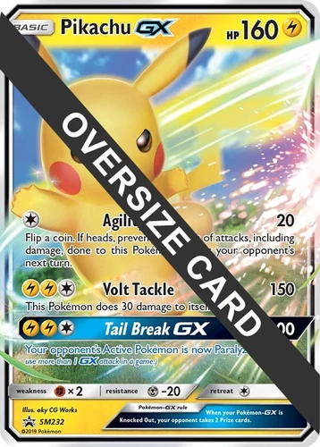 Pikachu GX SM232 Jumbo Cards