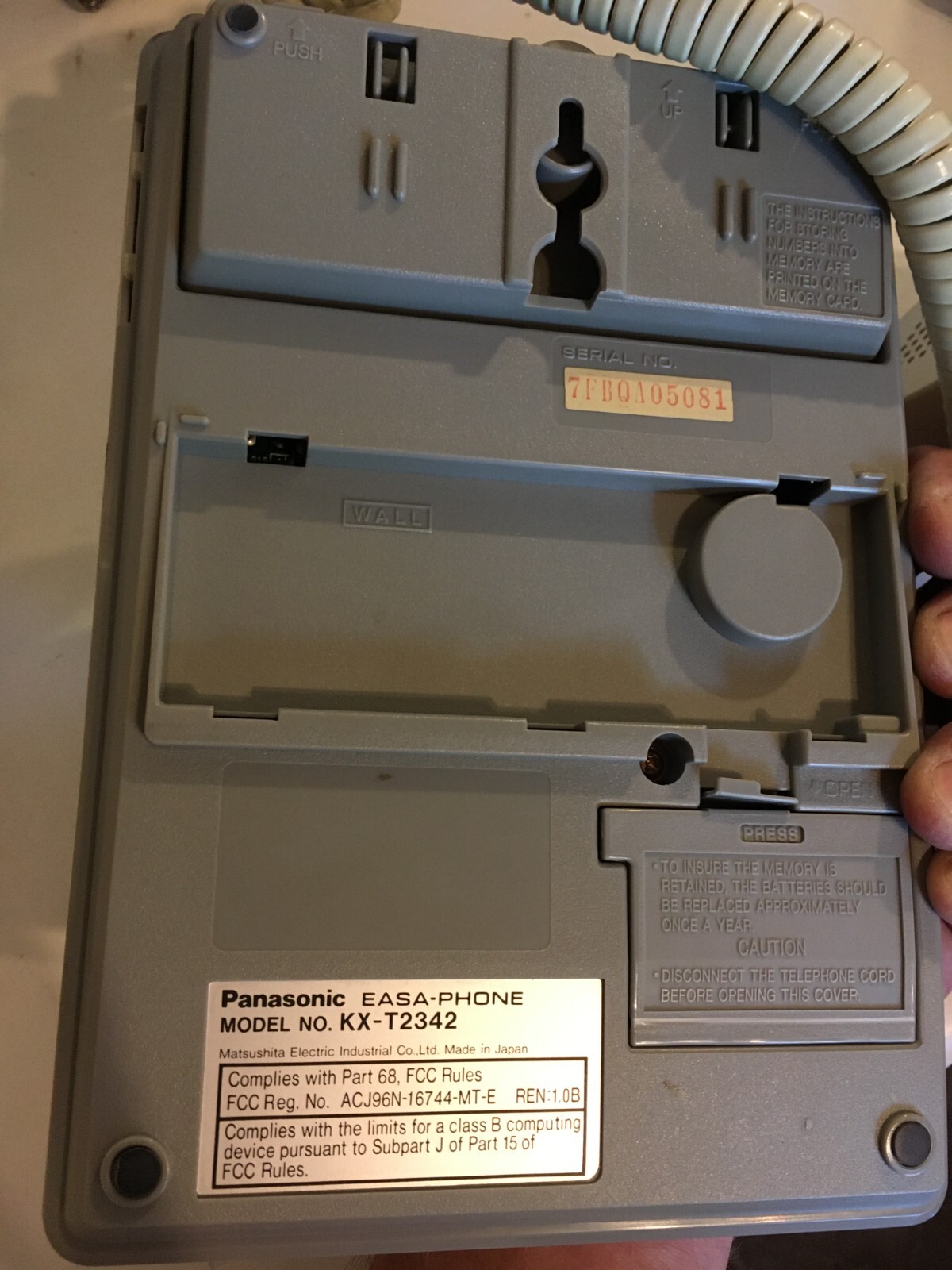Panasonic EASA-PHONE KX-T1470 en boite ! Répondeur