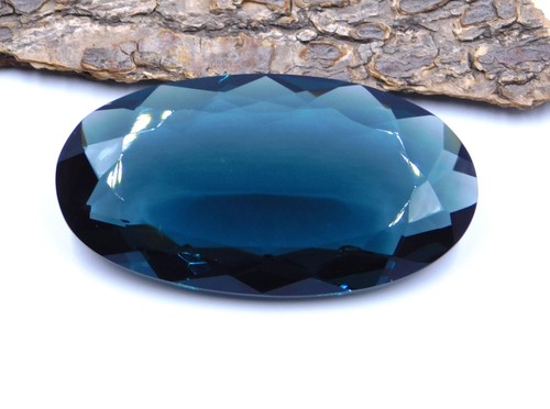 Multi Cut Oval Loose Lab Created Gemstone 25x47 MM For Pendant Making P-2986 - Picture 5 of 15