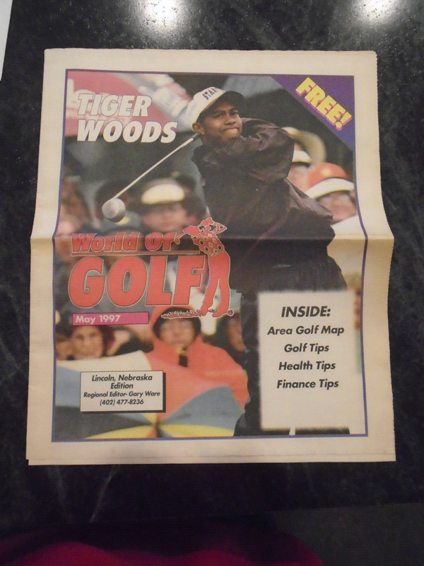 Limited Edition with Tiger Woods Cover May 1997 World of Golf Lincoln Ne. EX.