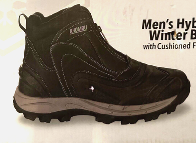 NIB Men\'s Khombu BLACK Hybrid Winter Boot 8M Khombu Men main image 4