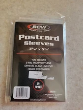 BCW Postcard Sleeves, 100 Pack