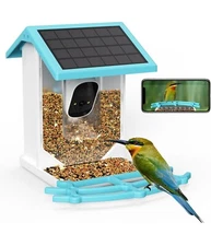 Bird Feeder with Camera, Byvnn XM-Q20 Smart AI Identify Bird 1920HD Outdoor WiFi