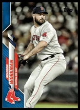 2020 Topps Brandon Workman #498 Factory Set Blue /299 Boston Red Sox