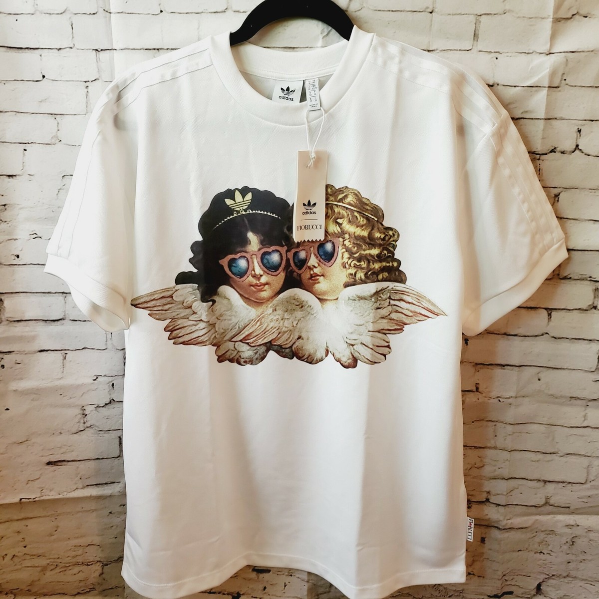 Adidas X Fiorucci 'Angels' Women's Graphic T-shirt FL4139 Loose