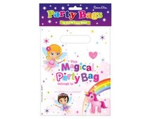 8 pack FAIRY UNICORN MAGICAL PINK BIRTHDAY PARTY LOOT BAGS LOOTBAGS FAVOUR SE