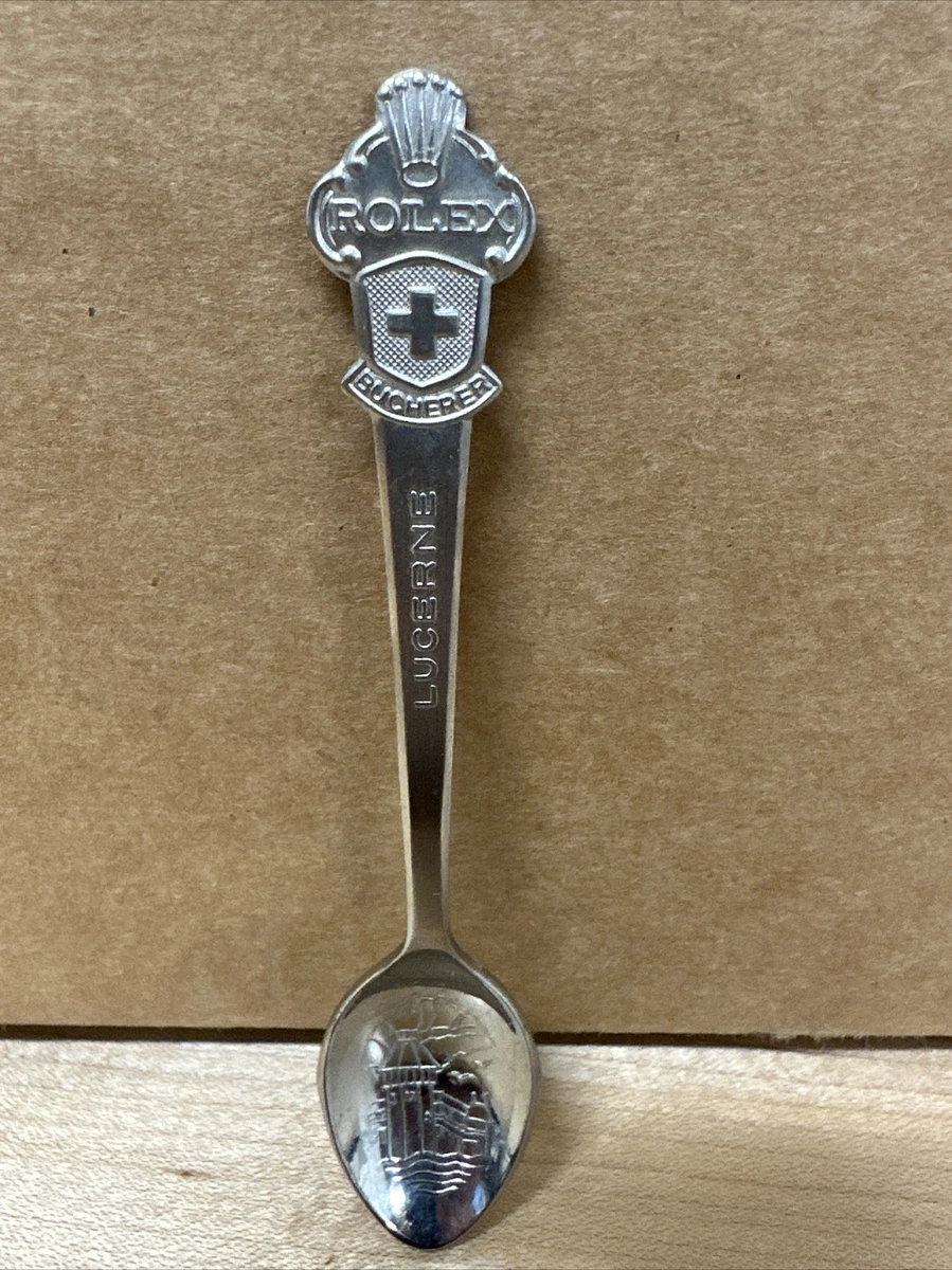 Vintage Souvenir Spoon Collectible Rolex Bucherer of Switzerland Lucerne Box 163