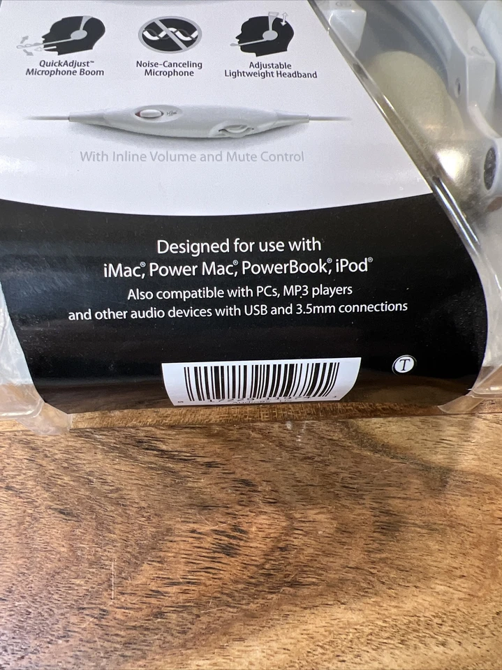 Plantronics Foldable Stereo Mac Headset Audio 85. (Analog Or Digital) - White - Image 3 of 4