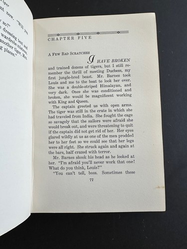 Hold That Tiger, by Mabel Stark - 1938 - Signed, 1st Ed Antique HC Book DJ - Foto 12 di 16