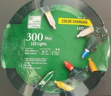 Home Accents 101 ft. 300-Light LED Mini Color-Changing String Light Storage Reel