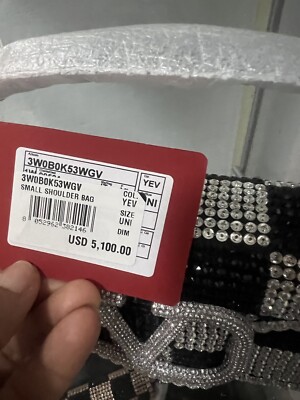 VALENTINO GARAVANI VSLING Mini Rhinestone Top-Handle Bag