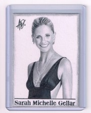 2018 ACEO Sketch Card SARAH MICHELLE GELLAR American Actress 1/1