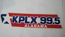 KPLX Vintage Bumper Sticker Alabama The Touch RCA 1987 Talk Radio Classic Rare
