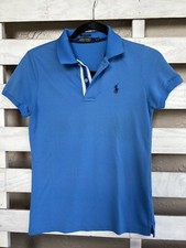 Ralph Lauren Golg Blue Pony Casual Polo Shirt Youth Size S