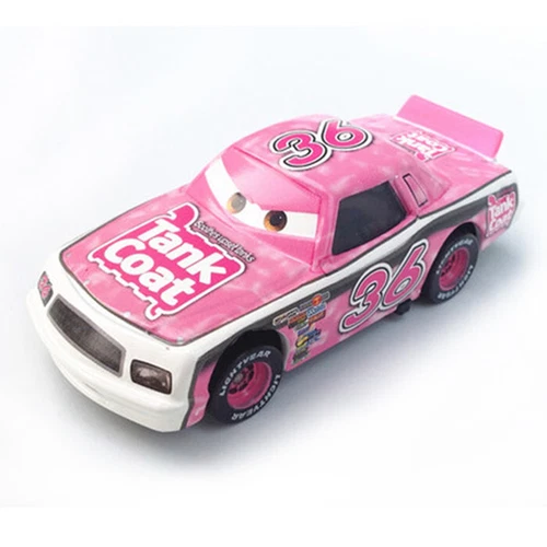 2-Pack Disney Pixar Cars NO.36 Tank Coat Hauler Truck + Car 1:55 Diecast Toys - Picture 8 of 9