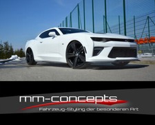 CUP Seitenschweller Ansätze SCHWARZ für Chevrolet Camaro 6TH PH I 2SS US Skirts