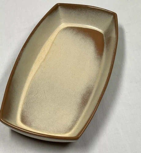 Vintage Frankoma 13.5” Platter Serving Tray Dish 5Q Desert Gold Pottery
