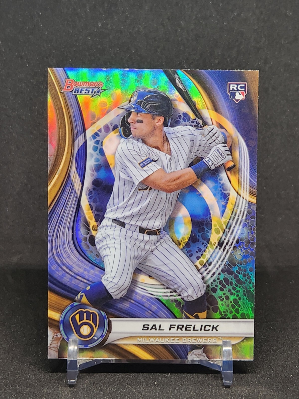 Sal Frelick #37 - 2024 Bowman's Best -Milwaukee Brewers RC Refractor Rookie