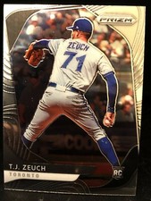 T.J. Zeuch(Toronto Blue Jays)2020 Panini Prizm Base Rookie Baseball Card