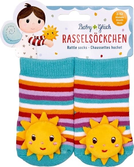 Coppenrath Spg Babyglück - Rasselsöckchen Sonne, One Size - Image 3
