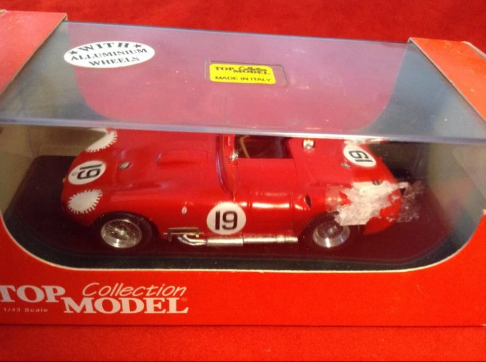 1/43 TOP MODELS - MASERATI 450S - SEBRING 1957 - N° 19 J. BEHRA/M. FANGIO - Immagine 2 di 2