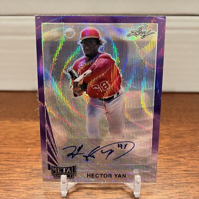 2020 Leaf Metal Draft 1990 Leaf Auto Purple Wave /15 Hector 2020 Leaf Metal Draft 1990 Leaf Auto Purple Wave /15 Hector