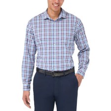 Kirkland Signature Men's Performance Sport Shirt, Multi, L 16-16.5 34/35 