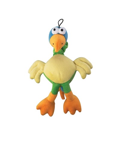 One Dog Toy 14 Inch Chirpies Singing Bird Plush Bungee Neck Tugs Sets Available - Picture 19 of 36
