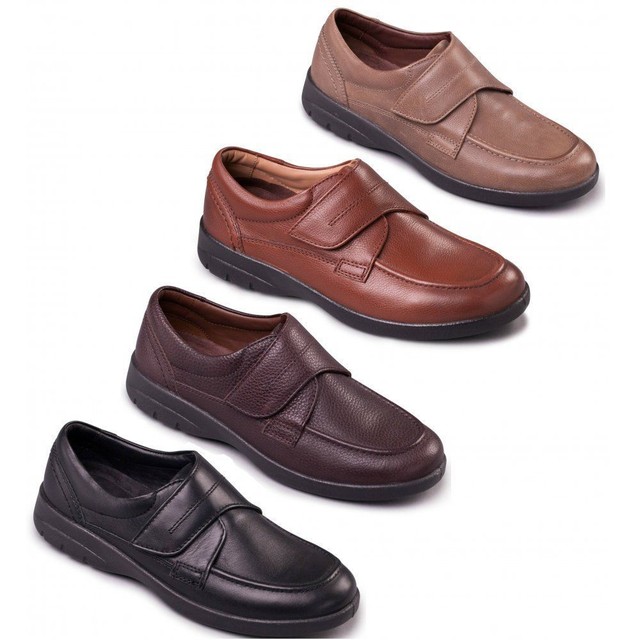extra wide soft leather shoes