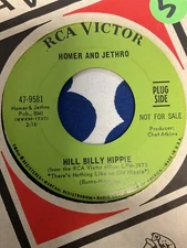 HOMER & JETHRO Hill Billy Hippie b/w Crept Into The Crypt 45 Promo B4