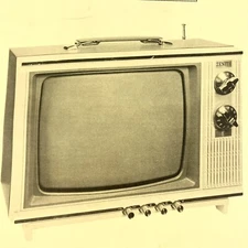 1967 Zenith TV 13X16 13X16Z Y16 Z Wire Schematic Service Manual Vintage Original