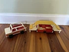 Vintage Fisher Price Truck & Pop Up Camper 1979 - Free Shipping