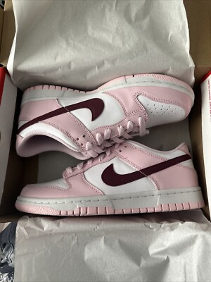 Nike Dunk Low GS Pink Foam Beetroot  White CW1590-601 Size 7Y Women's Size 8.5