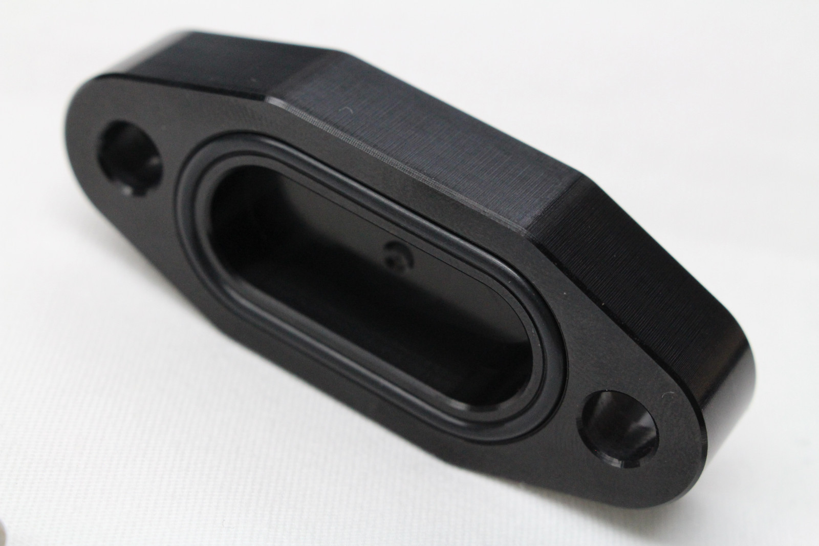 LSX Oil Pan Billet Black Oil Cooler Block Off Adapter Plate LS1/LS2/LS3