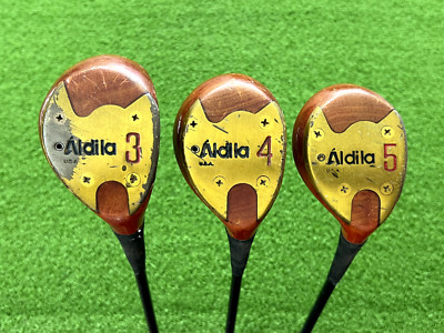 ALDILA USA Persimmon 3 4 5 WOOD SET Right Handed Boron Graphite Light Senior