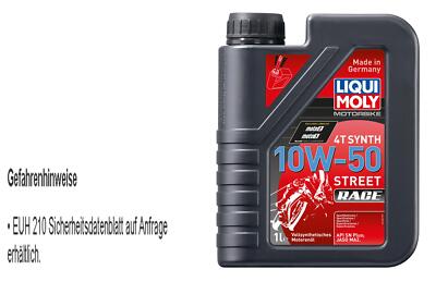 1 L Liqui Moly 10W-50 Motorrad 4T Synth Motoröl Street Race Motorradöl API SN