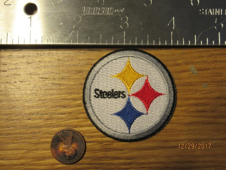 Cinquenta (50) Pittsburgh Steelers 2" Patch 2002-presente logotipo principal futebol - Imagem 2 de 2