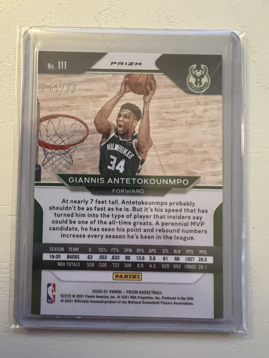 🦌 2020-21 Panini Prizm RED CHOICE /88 Giannis Antetokounmpo #111