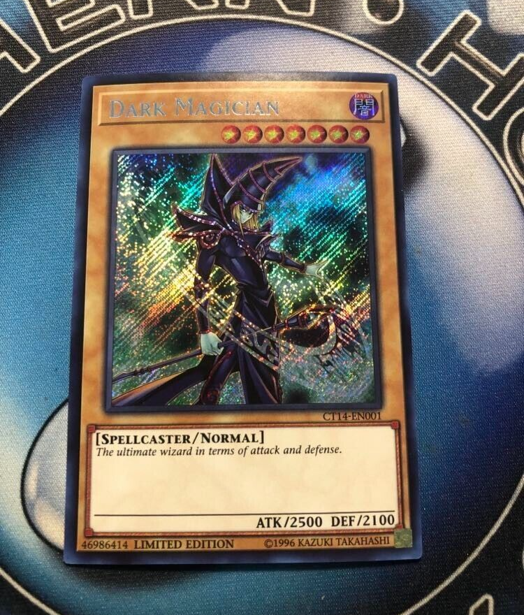 DARK MAGICIAN *** MINT ALTERNATE ART SECRET RARE CT14-EN001 YUGIOH