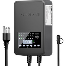 300W Low Voltage Landscape Transformer with 2 Independent Control Output Land...