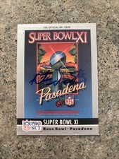OTIS SISTRUNK OAKLAND RAIDERS SIGNED AUTOGRAPHED 1990 PRO SET SUPER BOWL XI #11