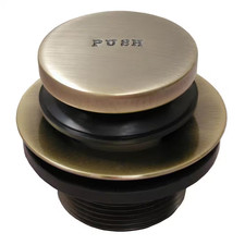 1-1/2 In. Toe Touch Bath Tub Drain with 1-7/8 In. O.D. Coarse Threads, Antique B