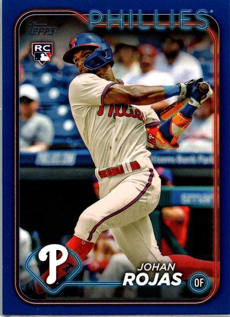 2024 Topps Johan Rojas #209 Retail Royal Blue RC Philadelphia Phillies