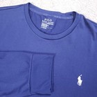 Polo Ralph Lauren Performance Shirt Mens L Blue Long Sleeve Active Gym Sport