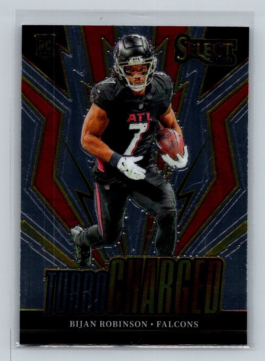 Bijan Robinson 2023 Panini Select #TUR-BRO RC Turbocharged