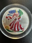 American Eagle Walking Liberty 1999 - 1oz .999 Fine Silver Colorized Dollar